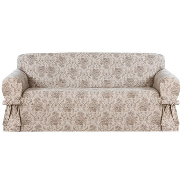 Red Madison JER-Love-S-RD Stretch Scroll Jersey Slipcover Loveseat Red Madison JER-Love-S-RD Stretch Scroll Jersey Slipcover Loveseat
